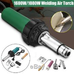 1080W 1600W Hot Air Torch Gas Heat Gun Plastic Welding Welder + Nozzle Roller