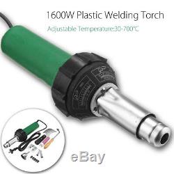 1080W 1600W Hot Air Torch Gas Heat Gun Plastic Welding Welder + Nozzle Roller