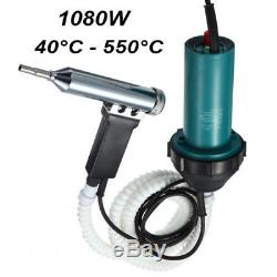 1080W Plastic Hot Air Torch Plastic Welding Gun Welder Pistol Tools 40°C 550°C