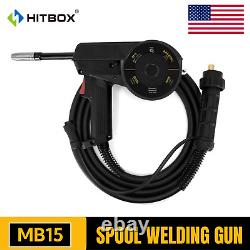 10ft Aluminum Spool Gun HITBOX Welding MIG GUN for HBM2280 MIG Welder MB15 35-50