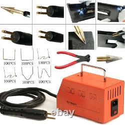 110V Car Bumper Body Plastic Repair Welder Set Hot Stapler Plastic Welding Gun