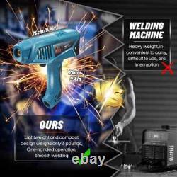 110V Handheld Welder Machine, 20-250A Portable Welding Gun, LCD Display/IGBT In