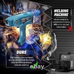 110V Handheld Welder Machine, 20-250A Portable Welding Gun, LCD Display/IGBT In