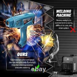 110V Handheld Welder Machine, 20-250A Portable Welding Gun, LCD Display/IGBT In