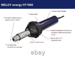 110V Weldy Professional 1600W Hot Air Torch Kits Plastic Heat Welding Gun Welder