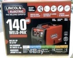 140 Amp Weld Pak 140 HD MIG Wire Feed Welder with Magnum 100L Gun New in Box