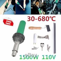 1500W Hot Air Torch Plastic Welding Gun Welder Pistol Speed Nozzle & Roller SE