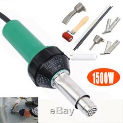 1500W Hot Air Torch Welder Welding Gun Heat Tool Pistol Kit Nozzles Roller 110V