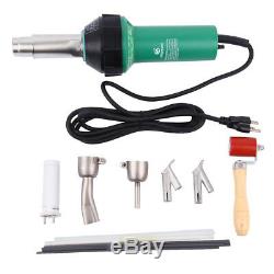 1500W Hot Air Torch Welder Welding Gun Heat Tool Pistol Kit Nozzles Roller 110V