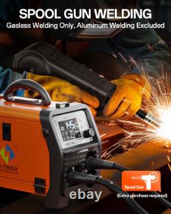 150Amp 4In1 MIG Welder MMA Gasless Lift TIG Spool Gun Welding Machine 110V 220V