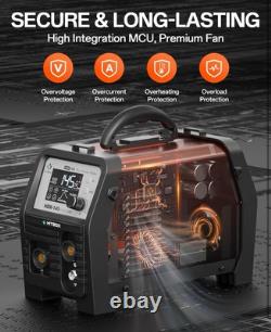 150Amp MIG Welder 4IN1 Gasless MMA Lift TIG Spool Gun LED Screen Welding Machine