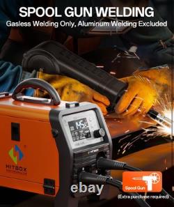 150Amp MIG Welder 4IN1 Gasless MMA Lift TIG Spool Gun LED Screen Welding Machine