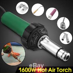 1600W 1.6KW AC 220V Hot Air Plastic Welding Torch Gun Heat Welder Pistol 30-700