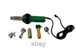 1600W 110V Plastic Hot Air Torch Welding Gun Welder Pistol& Speed Nozzle& Roller
