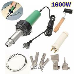 1600W 220V Hot Air Torch Plastic Welding Gun Heat Welder Pistol + Nozzles Roller