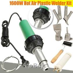 1600W 220V Hot Air Torch Plastic Welding Gun Heat Welder Pistol + Nozzles Roller
