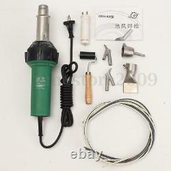 1600W 220V Hot Air Torch Plastic Welding Gun Heat Welder Pistol + Nozzles Roller