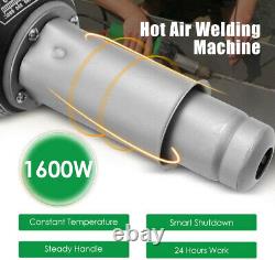 1600W Electric Plastic Welder Machine Hot Air Gun Welding Tool Kit + Nozzles Rod