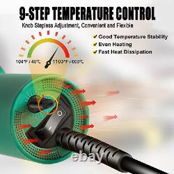 1600W Gun Heat Hot Air Plastic Welding Tool Kit Welder Tip Nozzle Rod