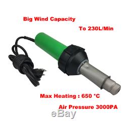 1600W Hot Air Plastic Welding Gun 110V Pistol Welder Heat Gun Torch Kit