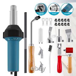 1600W Hot Air Plastic Welding Gun Kit PE/PVC Heating Torch Gun Welder Toolbox