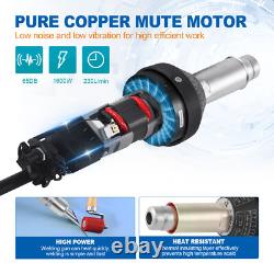 1600W Hot Air Plastic Welding Gun Kit PE/PVC Heating Torch Gun Welder Toolbox