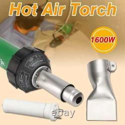 1600W Hot Air Torch Plastic Welding Gun For Welder Flat Nose AC 220V 50/60Hz
