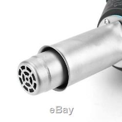1600W Hot Air Torch Plastic Welding Gun Pistol PVC Welder + 2 Nozzles + Roller