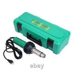 1600W Hot Air Torch Plastic Welding Gun Welder Pistol+ 4 Speed Nozzles + Roller