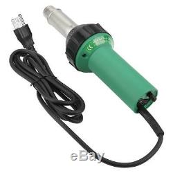 1600W Hot Air Torch Plastic Welding Gun Welder Pistol Tool + 2 Nozzles + Roller