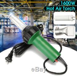 1600W Hot Air Torch Plastic Welding Heat Gun Pistol PVC Vinyl Welder Tool 1500W