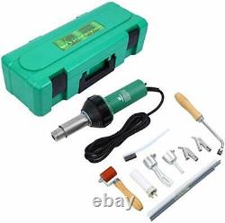 1600W Plastic Welder Welding Hot Air Gun with Speed Nozzles Roller & Accesories