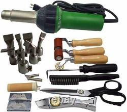 1600W Professional PVC Roofing Welding Tools Heat Hot Air Gun Kit Plastic Welder