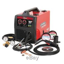 180 Amp Gas Regulator Flux Cored MIG Wire Feed Welder Gun Welding Machine Tool