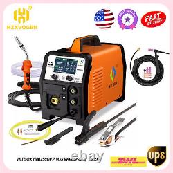 200A Aluminum MIG Welder+Tig Gun 110V/ 220V Welding Machine TIG/MMA Gasless/Gas