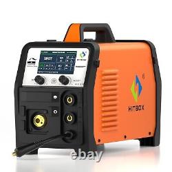 200A Aluminum MIG Welder &Tig Gun, 110V/ 220V Welding Machine TIG/MMA Gasless/Gas