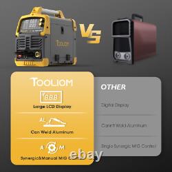 200A Digital MIG Welder 110/220V IGBT MIG ARC Lift TIG 3 in 1 Welding Machine