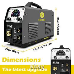 200A MIG Welder TIG MMA Gas Gasless Welding Machine Aluminum 110/220V WithTIG GUN