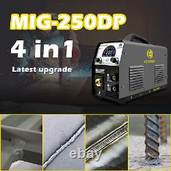 200A MIG Welder TIG MMA Gas Gasless Welding Machine Aluminum 110/220V WithTIG GUN