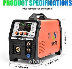 200Amp Aluminum MIG Welder 110V/220V 6IN1 MIG TIG MMA Spool Gun Gas Gasless Weld