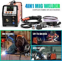 200Amp Aluminum MIG Welder 110V/220V 6IN1 MIG TIG MMA Spool Gun Gas Gasless Weld