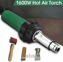 220V Hot Air Gun Welding Torch 1600W Heat Gun Plastic Welder Roofing Welder Kits