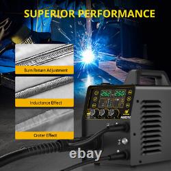 250A 6in1 Aluminum MIG Welder Gas/Gasless MIG Stick Lift TIG/Spool Gun 110V 220V