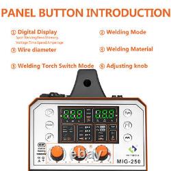 4 in 1 MIG Welder 250A MIG/Lift TIG/Stick MMA Aluminum Welding Machine & TIG Gun