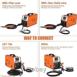 4 in 1 MIG Welder 250A MIG/Lift TIG/Stick MMA Aluminum Welding Machine & TIG Gun