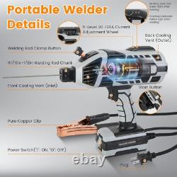 4600W Welding Machine 110V Handheld Digital Welder Gun Portable Welder Machine
