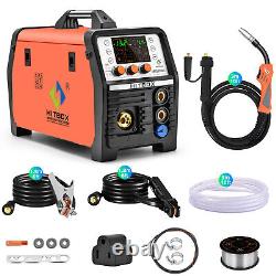 5 in1 MIG Welder Aluminum 200A Gas Gasless MIG TIG ARC Welding Machine Spool Gun