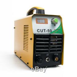 50A Air Plasma Cutter Welder Cutting Machine 110/220V DC Inverter With Free Gun