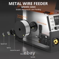 6IN1 Compact MIG Welder withTIG Gun, Gas/Gasless MIG /Lift-TIG/MMA/Spool Gun, 250A
