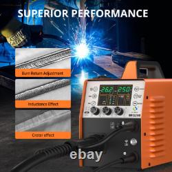 6IN1 Compact MIG Welder withTIG Gun, Gas/Gasless MIG /Lift-TIG/MMA/Spool Gun, 250A